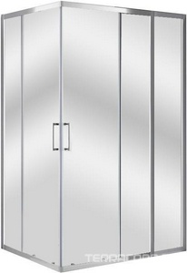 Душевой уголок 1200х900хh1950мм, прямоугольный, правый/левый, (стекло прозр.Idrorepellente 6мм, фурн.цв.хром),  ZZ Cezares Molveno MOLVENO-AH-21-90+30-C-Cr-IV