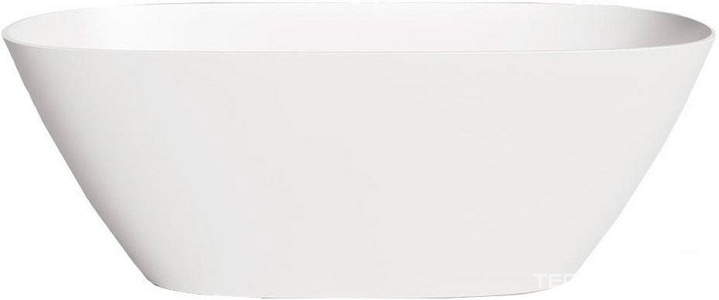 Ванна 1700х800хh605мм, отдельностоящая, литой камень S-Stone, матовый, нажимной слив камень в цвет ванны, Sofia Salini SOFIA 102526M