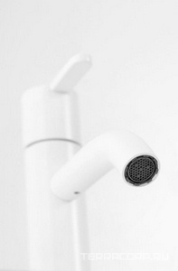 Смеситель для раковины с д/к, (цв.белый),  ZZ Cezares Leaf LEAF-LSM2-BIO