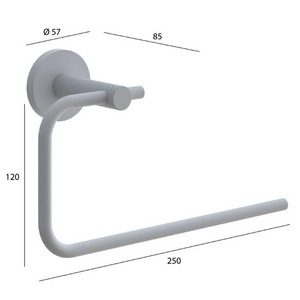 Держатель для полотенца , 25x12 см, цв.матовое золото ZZ Boheme UNO 10975-MG