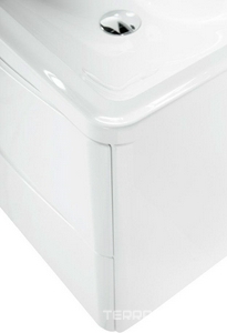 База под раковину подвесная с двумя выкатными ящиками, 800x455x525мм, без раковины, (цв.Bianco Lucido), Acqua ZZ BelBagno ACQUA ACQUA-600-2C-SO-BL