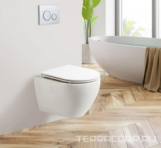 Унитаз подвесной, безободковый 500x360мм, без сиденья, крепёж в компл., смыв Tornado,  ZZ BelBagno Sfera-Tor BB046CH-TOR