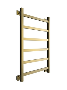 Полотенцесушитель J plaza 80х40, электро, 6 перекладин, скрытый монтаж+кабель с вилкой в компл, подкл. универс., цв. состаренная бронза K Двин L 4656754416886