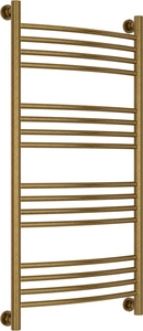 Полотенцесушитель "+" 1000*500 мм, выгнутая перекладина, Н.Г. подключ. 3/4, комплектующие в комплекте, цв.бронза ZZ Сунержа Богема 05-0221-1050