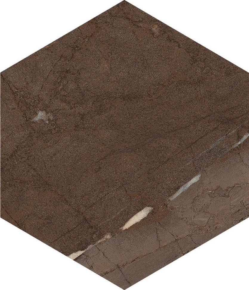 Керамогранит Pamesa Marble Hexa Jatoba Brown 13x15 Коричневый, фото 7