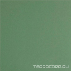 Керамогранит Уральский гранит Уральские фасады Грес Уральский UF007 зеленый моноколор рельеф 60x60 Зеленый 