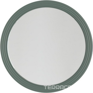 Зеркало 650мм, круглое, с встроен.по периметру LED подсветкой, выкл. датчик движения, (цв.серый матовый),  ZZ La Fenice Terra FNC-02-TER-G-65