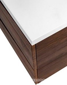 База под раковину подвесная с двумя выкатными ящиками, 1100х450х500мм, без раковины, (цв. Rovere Moro),  ZZ BelBagno Marino MARINO-1100-2C-SO-RW-P