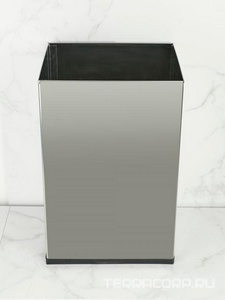 Ведро из нерж.стали, прямоугольное 40 л. без крышки, цв. хром, ZZ Nofer Nofer 14075.40.SC.B