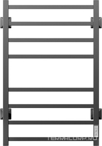 Полотенцесушитель электрический 80х50 см, цв.черный матовый K Двин L 4656759179267