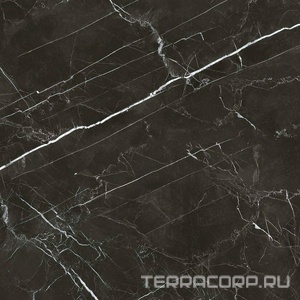 Керамогранит Zerde Royal  black 60x60 Черный 