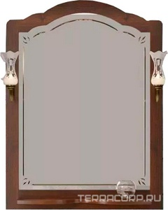 Зеркало  80, 760х1031х22мм, цвет свет.орех, без светильн. ном.93950, крепеж в комплекте, с выключателем, ZZ Opadiris Лоренцо 00-00006542 (ст.арт.00-00007046)