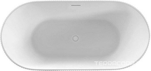 Ванна 1700х800хh580мм, отдельностоящая, интегрир.слив перелив, д/к в цвет ванны в компл.,(акрил цв.белый мат.), Vincea ZZ