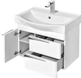 Тумба подвесная AQUATON  65 см, без раковины  65 1WH302501, цв.белый, ZZ Aquaton Беверли 1A235301BV010