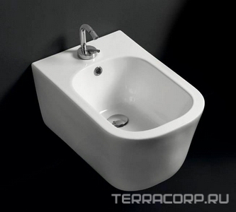 Биде подвесное 54х35см, крепёж арт.WB9N в компл., (цв.белый матовый),  ZZ Kerasan Tribeca 512530