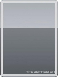 Зеркало-шкаф POINT, 60x80x15 см, 1 дверца, 2 стеклянные полки, сенсорный выключатель, LED-подсветка, розетка, ZZ