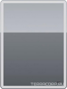 Зеркало-шкаф , 60x80x15 см, 1 дверца, 2 стеклянные полки, сенсорный выключатель, LED-подсветка, розетка, ZZ Dreja POINT 99.9032