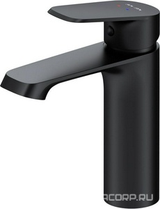 Смеситель для раковины, БЕЗ донного клапана, цв.черный AMPM FUNC F8F02122