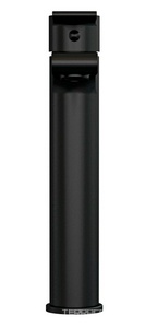 Смеситель для раковины, высокий, донный клапан click clack в комплекте, цв.черный матовый Cersanit Brasko 63111