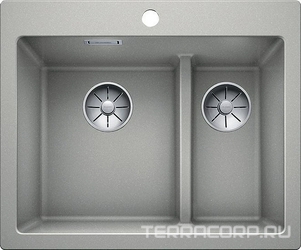 Мойка кухонная Blanco Pleon 6 Split жемчужная| 51x61x22
