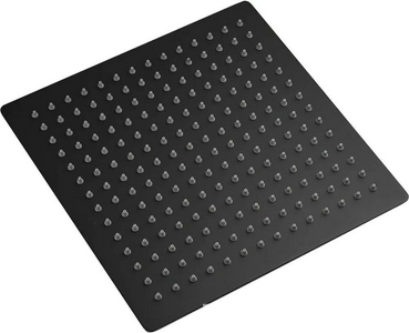 Верхний душ 250 мм, квадратный, без кронштейна, цв.черный матовый ZZ Berges VENTAS 074002