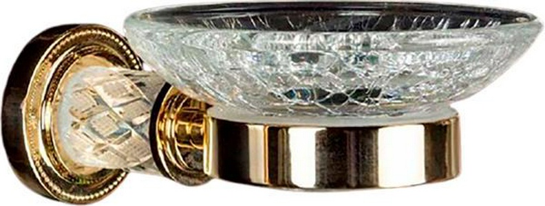 Мыльница настенная  Cristal 10903-CRST-G, цв.  золото, ZZ Boheme Murano 10903-CRST-G