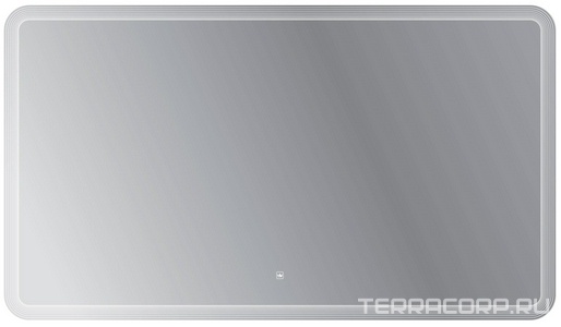 Зеркало 1400x800х30мм, с лезерной гравировкой, контурной подсветкой и сеснсорным выключателем 12W, 220-240V, Cezares ZZ Cezares Универсал CZR-SPC-DUET-1400-800-LED-TCH