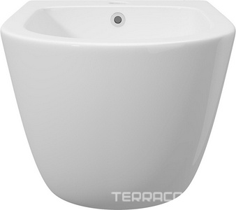 Биде подвесное 525х365мм, крепёж в компл., (цв.белый глянец),  Aqueduto Ovo OVO0310