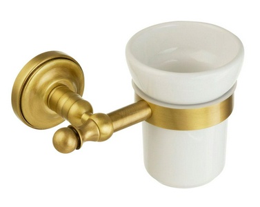 Стакан настенный, (цв.бронза/керамика),  ZZ Migliore Mirella 17156