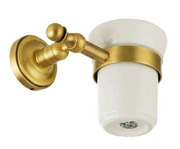 Стакан настенный, (цв.бронза/керамика),  ZZ Migliore Mirella 17156