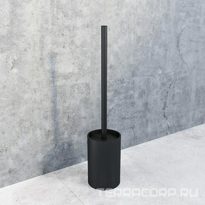 Ерш  напольный, 8x8x37.2 см, цв. черный матовый,  ZZ Iddis Petite PETBLP0i47