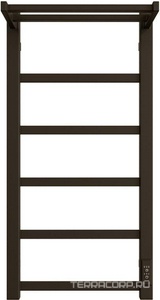 Полотенцесушитель электрический 80х40 см, цв.черный матовый K Двин L 4657763752538