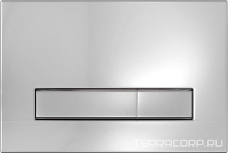 Инсталляция для подвесного унитаза АТОМ Line 410, в комплекте с кнопкой, цв.хром глянец, ZZ Berges ATOM 040338