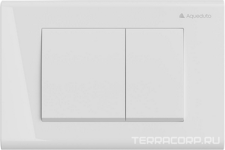 Компл.: унитаз подвесн.,безободк.,525х360мм,цв.белый глянц., сиденье с микролиф,,инстал. д/унит., крепёж, клавиша смыва Quadrado цв.белый гл.,  ZZ Aqueduto Cone AQDS011