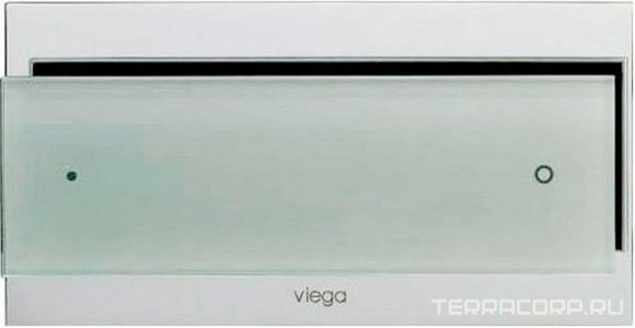 Клавиша  102 Viega (8353,1) (стекло-светло серое) Viega T5 597559 Viega Visign for More 00168706