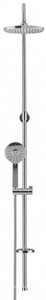 Душевой гарнитур: верхний душ 20 cм, ручной душ, стойка, шланг, мыльница в компл., (цв.хром),  ZZ Swedbe Harmony 5062