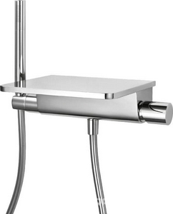 Смеситель для ванны, лейка, шланг в компл., (цв.хром),  ZZ Cezares Cascado CASCADO-VD-01