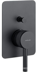 Смеситель для душа, встраиваемый в стену, с переключателем, (цв.черный матовый),  ZZ Allen Brau Priority 5.31011-31