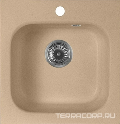 Мойка кухонная AquaGranitEx M-43 песочная| 44x43x17