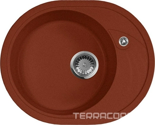 Мойка кухонная AquaGranitEx M-18l красный марс| 46x57x18
