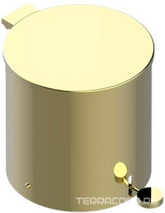 Ведро с крышкой и педалью, d200mm (цв. латунь (Luxbrass))  ZZ THG Versailles G14-D03-00713CL