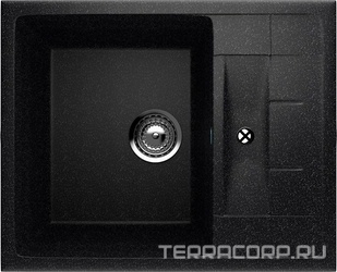Мойка кухонная Ulgran U-207-308 черная| 49x61x19