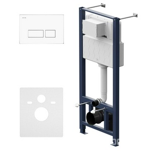 Инсталляция для подвесного унитаза с пневматич клавишей Pro S пластик, белый, ZZ AMPM Универсал I012704.7001