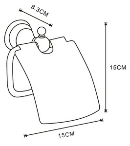 Держатель туалетной бумаги  ELVIA с крышкой, цв.золото, ZZ Azario Универсал AZ-91110G