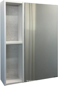 Зеркало-шкаф "Прага-60" дуб белый, ZZ Comforty Штутгарт 00004147599