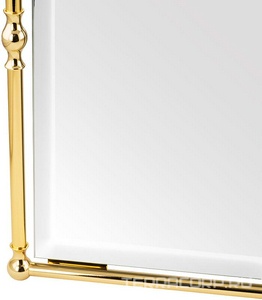 Зеркало прямоугольное h87х 65см, в металлической раме, (цв.золото),  ZZ Migliore Mirella 17320
