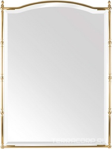 Зеркало прямоугольное h87х 65см, в металлической раме, (цв.золото),  ZZ Migliore Mirella 17320