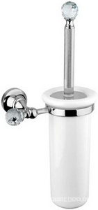 Ерш настенный, колба керамическая, (цв.хром, Swarovski),  ZZ Cezares Olimp OLIMP-TB-01-Sw