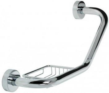 Поручень для ванны и душа с мыльницей Fixsen , 46.5x13.3x22 см, хром  ZZ Fixsen Hotel FX-31018 / к.т. 328560