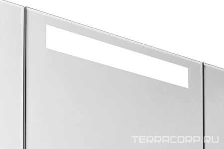 Шкаф-зеркало  120 см, цвет белый со светильником ZZ Aquaton Мадрид 1A113402MA010